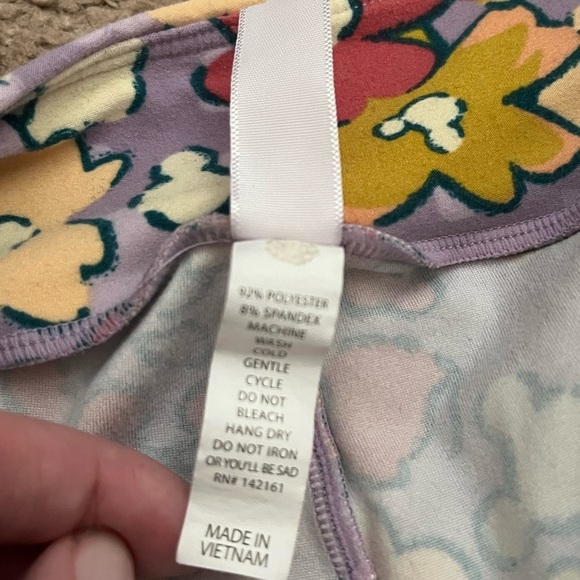 Lularoe X Disney Mickey Floral Leggings - Picture 4 of 7